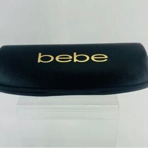 bebe black hard shell glasses case EUC